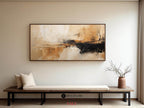 Earthy Abstract Landscape Reflection Painting