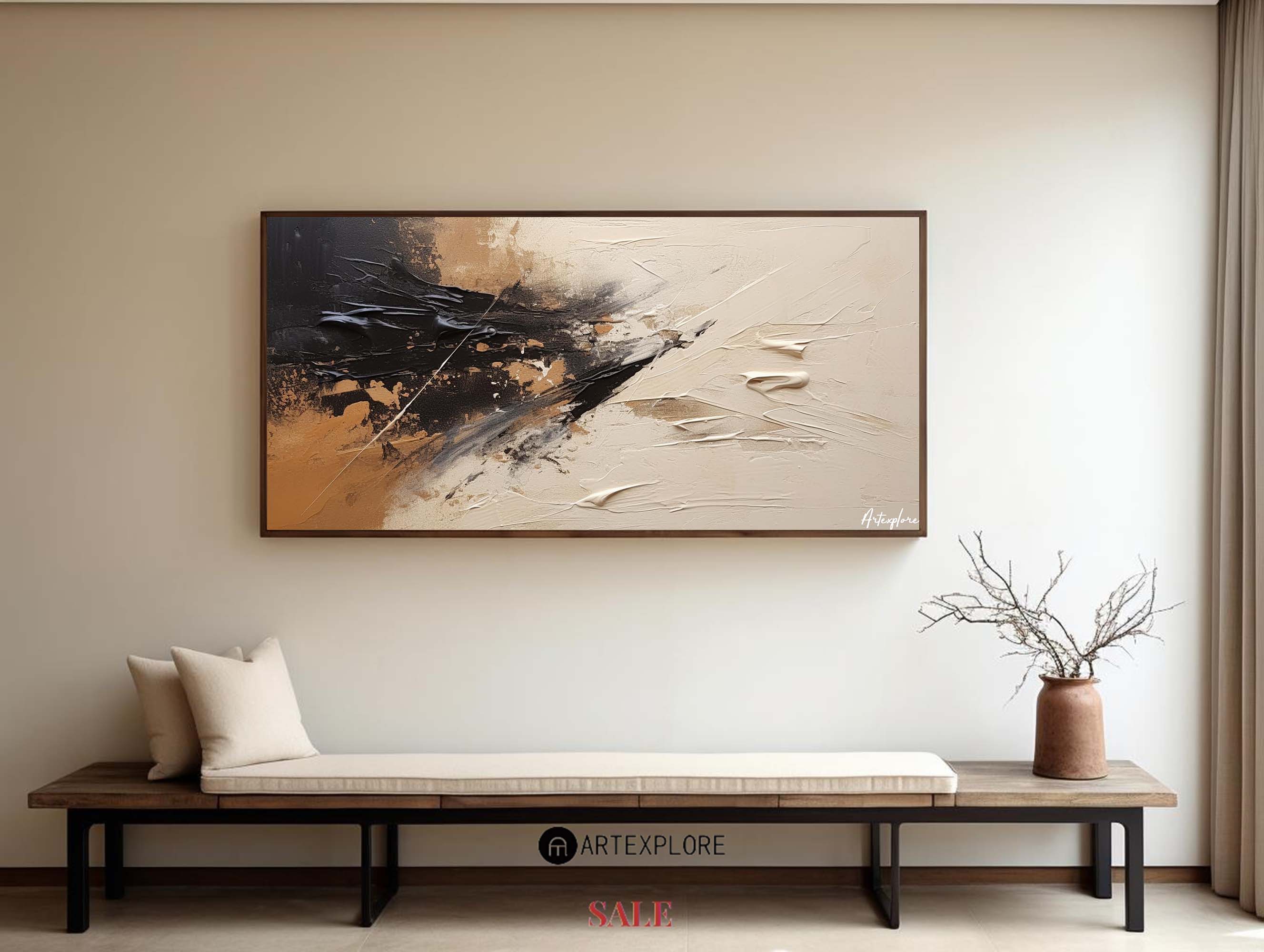 Dynamic Gestural Expressionist Painting