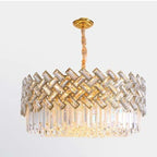 Kristy Luxury Gold Chandelier, Crystal & Metal