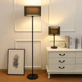 Baines Fabric Lampshade Table & Floor Lamp, 2 Colour