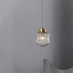 Valentina Modern LED Pendant Light Smoke Gray Glass Bedroom