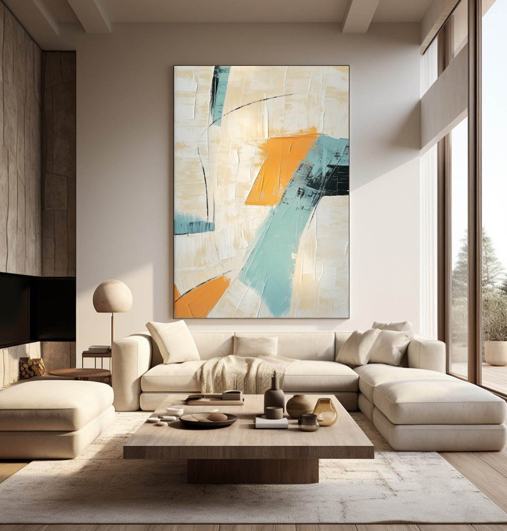 Textured Abstract Expressionist Oil Painting