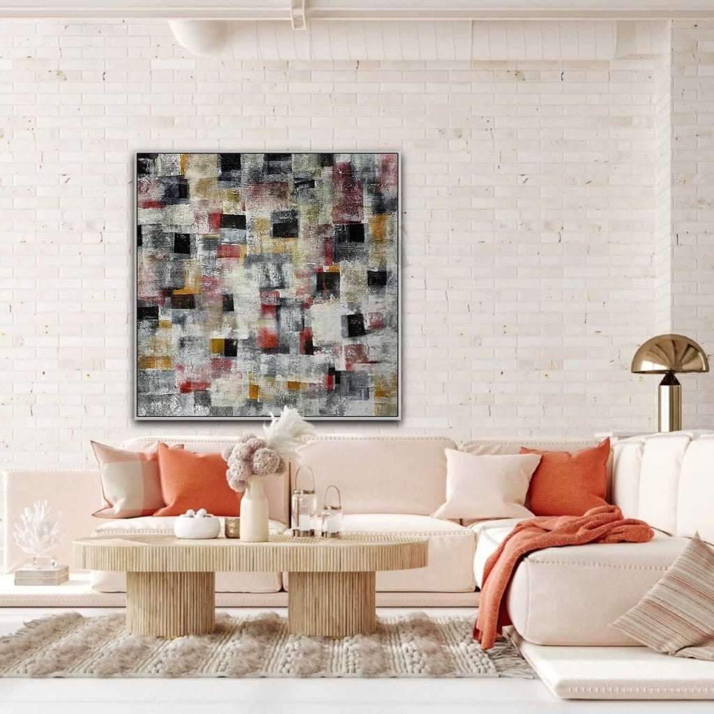 Wall art Abstract Geometric Block Color