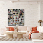 Wall art Abstract Geometric Block Color
