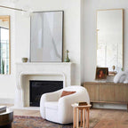 Textured Monochrome Geometric Painting
