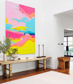 Wall Art Abstract Expressive Playful Vibrant