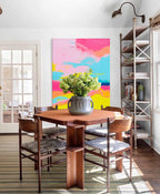 Wall Art Abstract Expressive Playful Vibrant