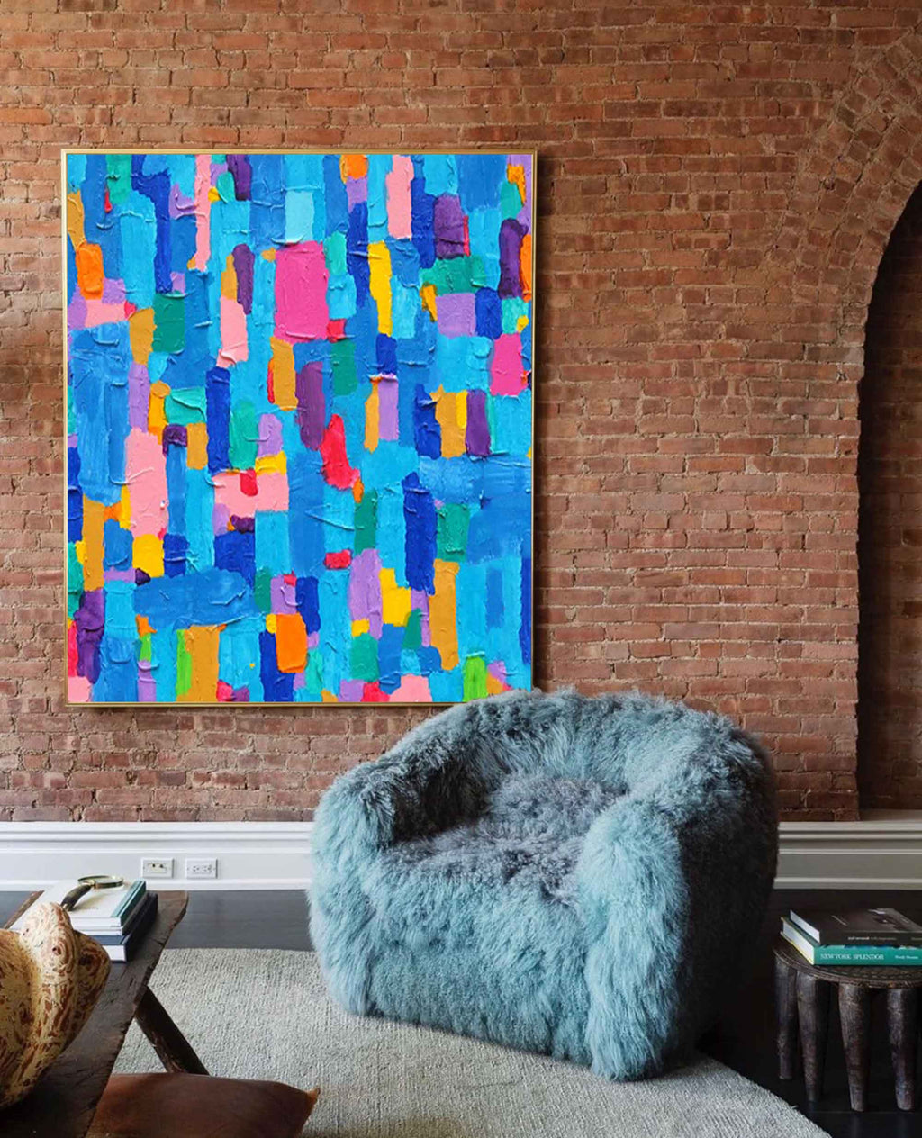 Wall Art Abstract Colorful Energetic Artistic