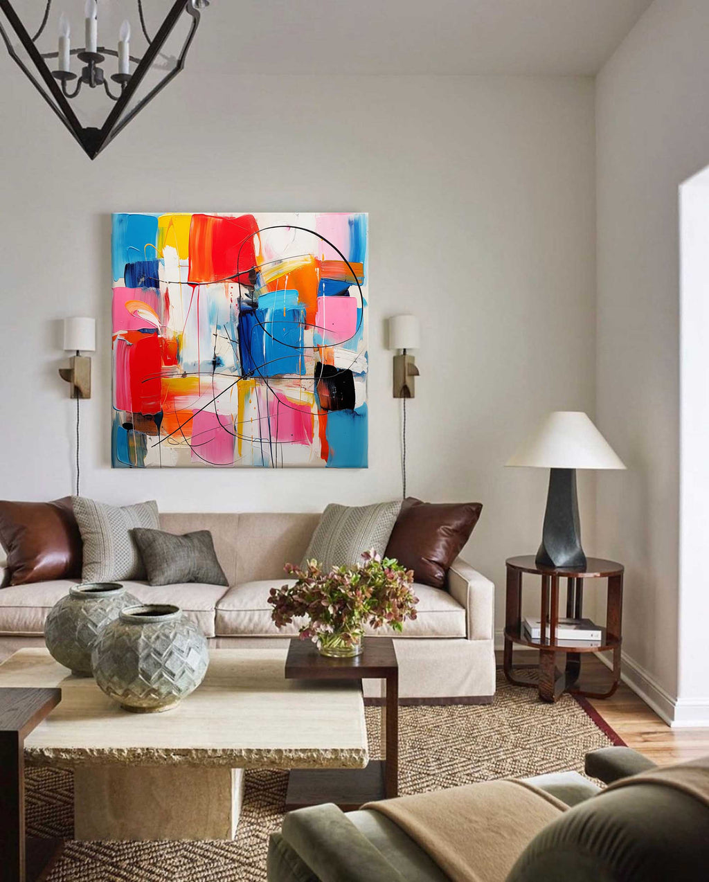 Vibrant Abstract Expressionist Painting