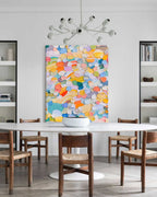 Wall Art Abstract Energetic Impasto Colorful