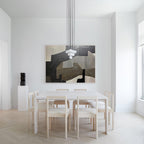 Wabi-Sabi Neutral Geometric Abstract Wall Art