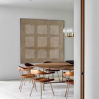 Wabi-Sabi Wall Art Minimalist Grid Texture Painting