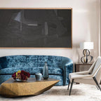 Monochrome Geometric Abstract Wall Art