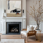 Minimalist Neutral Abstract Oil Painting