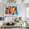 Vibrant Abstract Expressionist Oil Painting