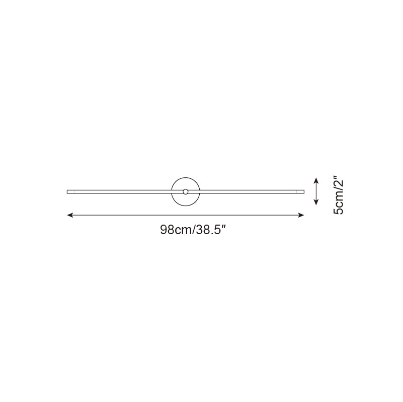 Wall Light Minimalist Linéaire Rod Double Accent Modern Style - 16