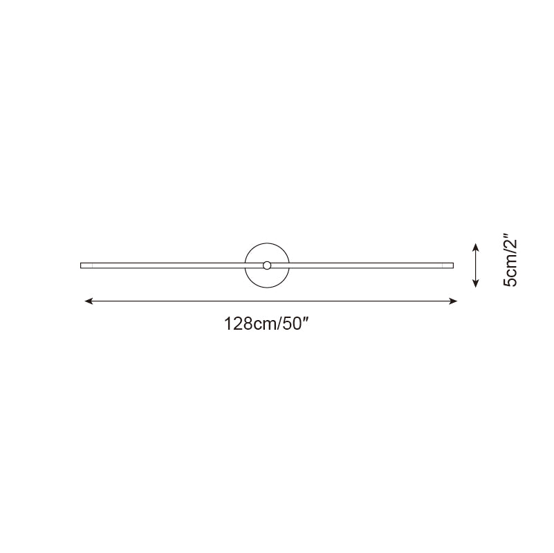 Wall Light Minimalist Linéaire Rod Double Accent Modern Style - 17