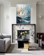 Wall Art Abstract Dynamic Ocean Wave Seascape