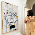 Wall Art Abstract Graffiti Figurative Dynamic Minimalist