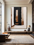 Earthy Geometric Abstract Painting
