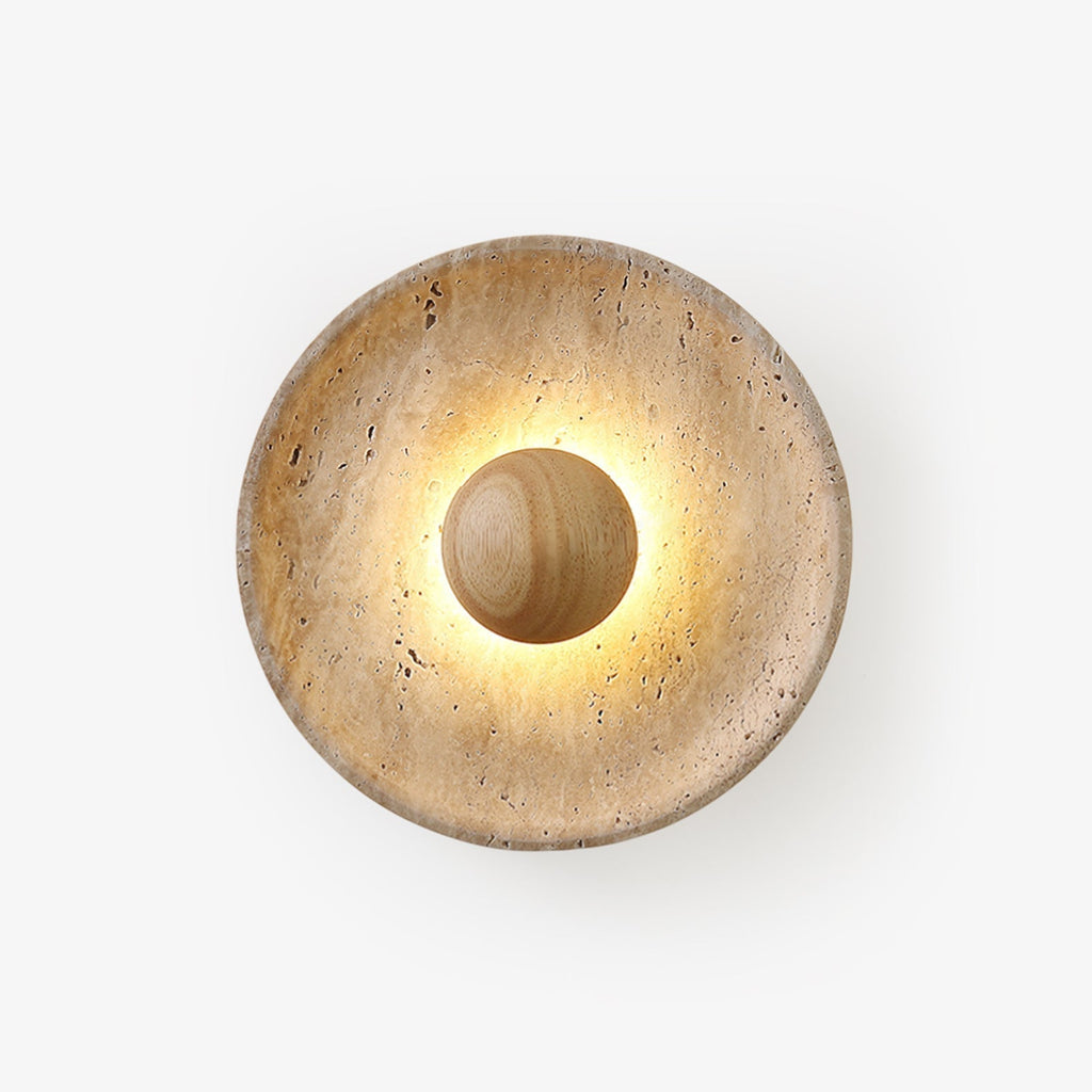 Aveny Wall Light Sun in Travertine - 1