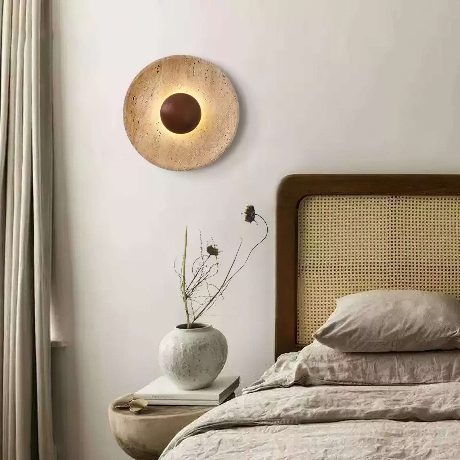 Aveny Wall Light Sun in Travertine - 11