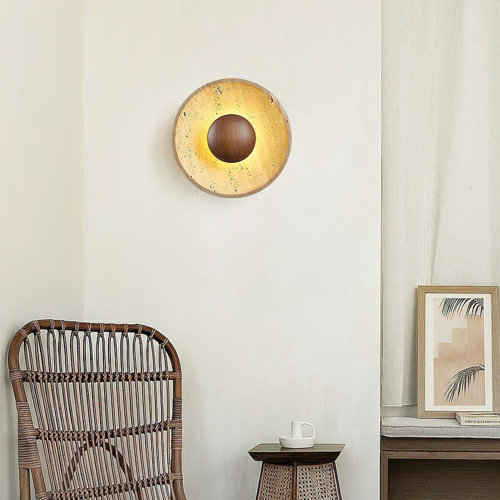 Aveny Wall Light Sun in Travertine - 3