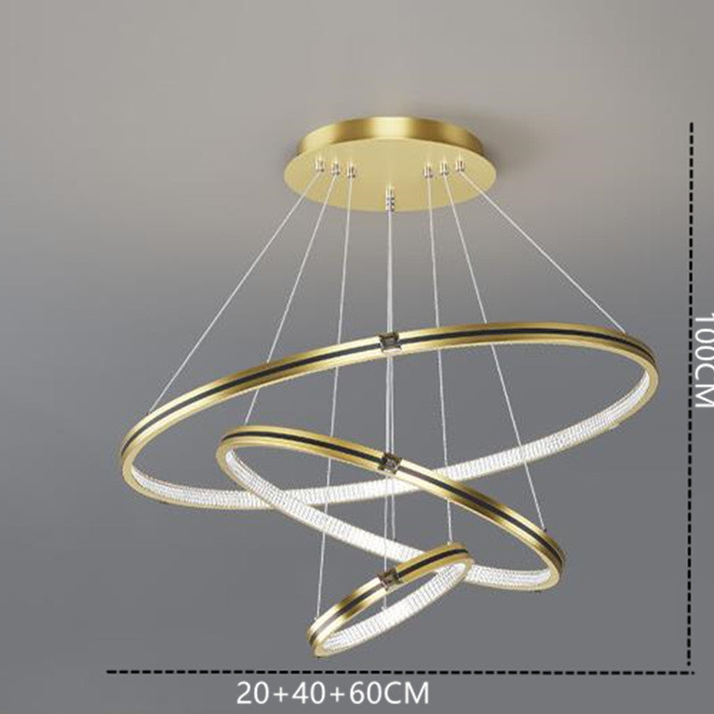 Arisha LED Rings Adjustable Pendant Light For Living Room &Dining Room