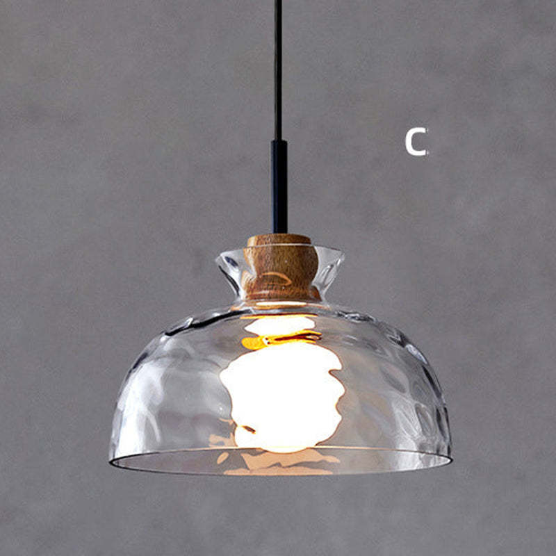 Arisha Minimalist Geometric Glass Pendant Light, Dining Room