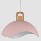 Valentina Colorful Shade Single Pendant Lights, Wood & Metal
