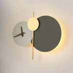 Arisha Modern Clock Metal Painted Wall Light LED Light Bedroom