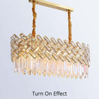 Kristy Luxury Gold Chandelier, Crystal & Metal