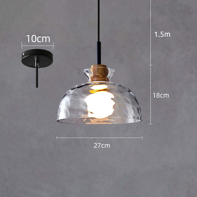 Arisha Minimalist Geometric Glass Pendant Light, Dining Room