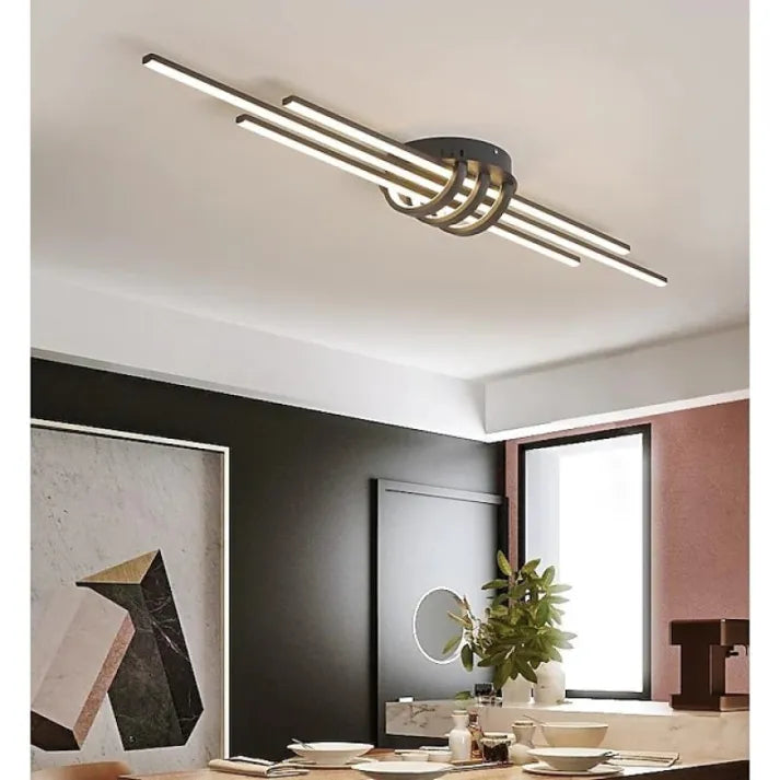 Arisha Modern LED Ceiling Light Black/White Living Room