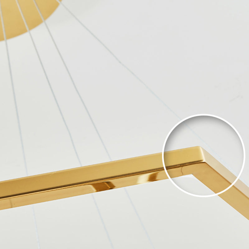 Arisha Minimalist Geomatic Metal Pendant Light, Gold, DIY