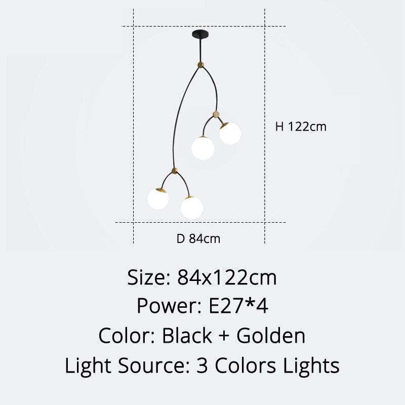Valentina Minimalist Elegant Unique Branch Chandeliers, Living Room