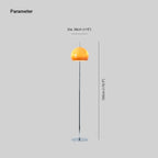 Mira Sunset Dome Glass Floor Lamp