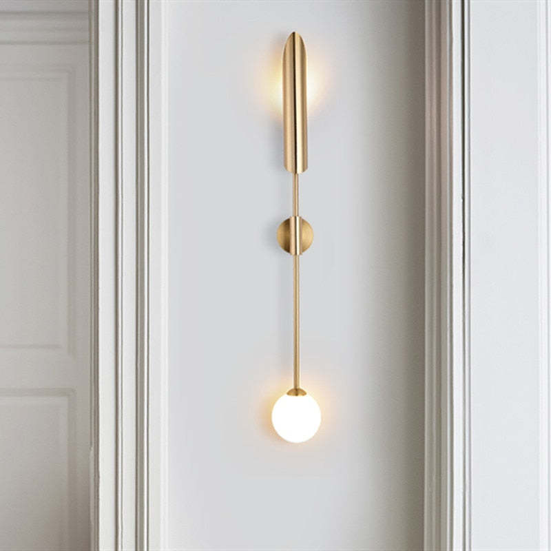 Phira Luxury Double-head Golden Scabbard Wall Lamp