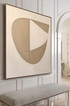 Neutral Organic Shapes Minimalist Painting