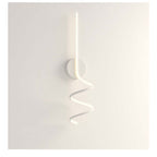 Arisha Modern LED Art Interior Wall Light Spiral, Black & White