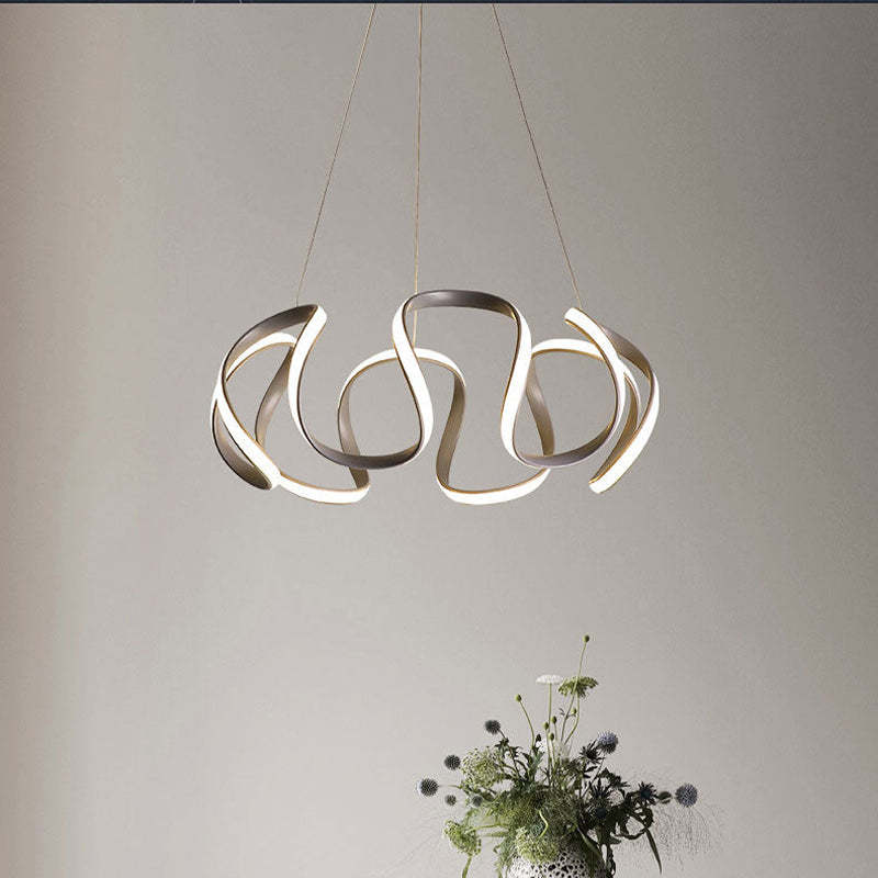Clyra Modern Irregular Flower Pendant Light, 3 Colors