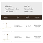 Valentina Modern Golden Bubble Copper Pendant Light