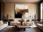 Earthy Abstract Expressionist Landscape Painting