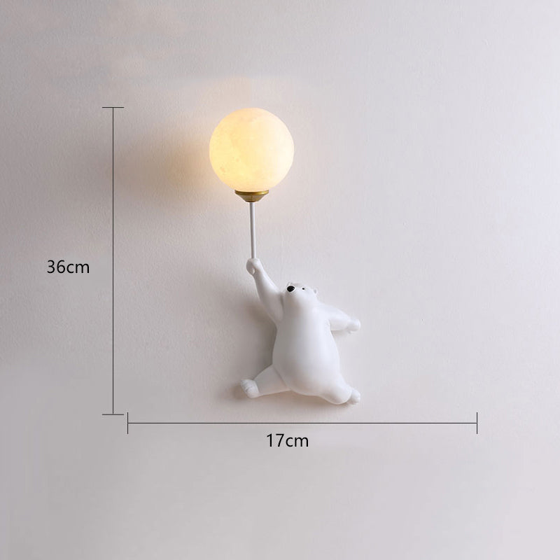 Bear Balloon Wall Light Ours Ballon Modern Animale Living Room - 11