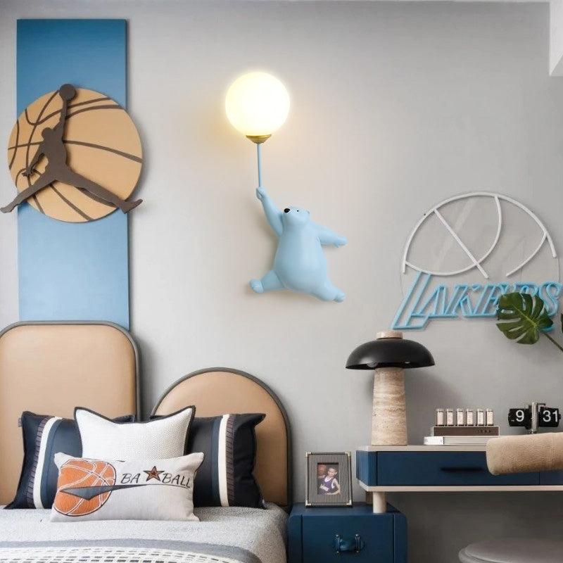 Bear Balloon Wall Light Ours Ballon Modern Animale Living Room - 17