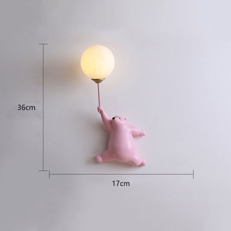 Bear Balloon Wall Light Ours Ballon Modern Animale Living Room - 19