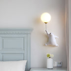Bear Balloon Wall Light Ours Ballon Modern Animale Living Room - White - to
