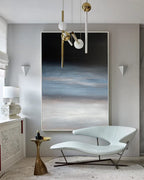 Gradient Abstract Wall Art Vertical Modern