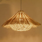 Muto Hand-Woven Rattan Modelling Pendant Light