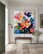Peony Floral Bouquet Oil Painting